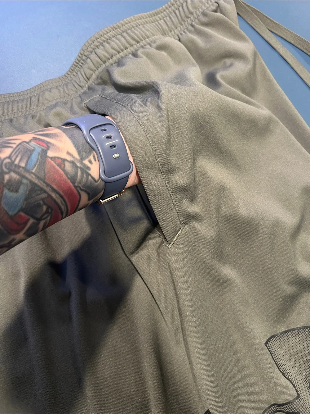 Under Armour Tech Graphic Men’s Olive Training Shorts